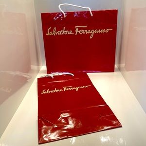🔥Bundle Me🔥Salvatore Ferragamo Red Shopping Bag Collection(2)